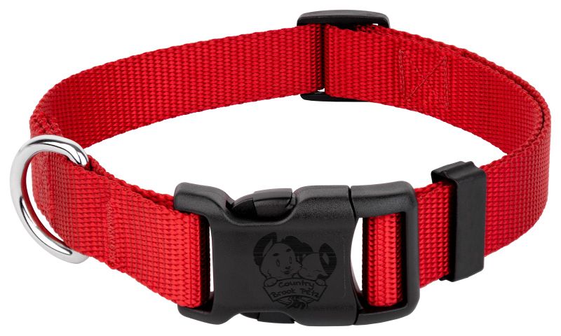 Durable Nylon Snap-N-Go Dog Collar - Red