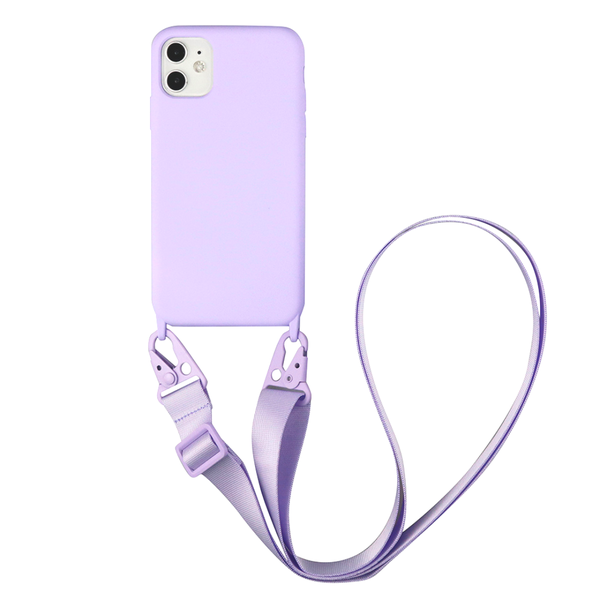 Cased Crossbody Phone Case, iPhone 11, Purple