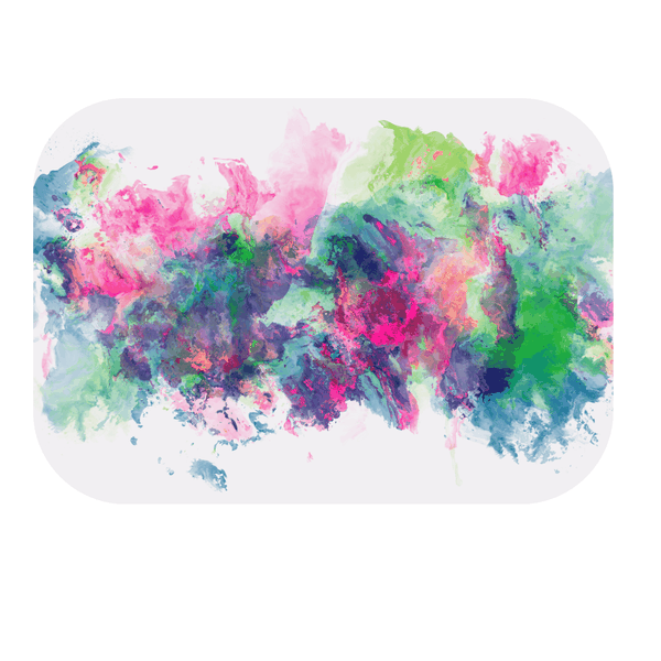 Colorful Paint Splashes Printed Mouse Pad