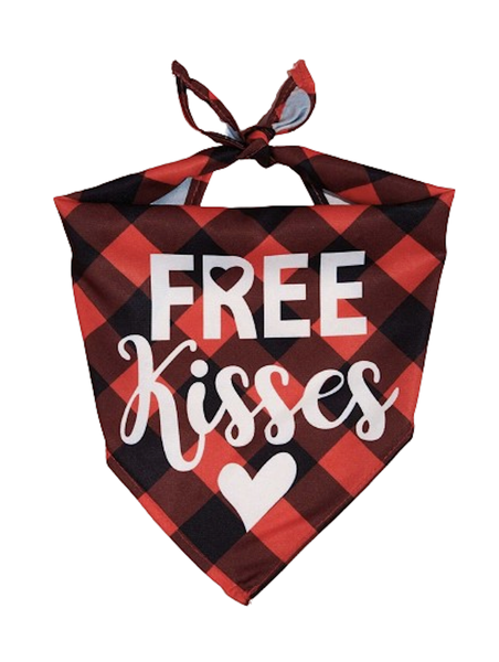CABS- Pet Bandana - Free Kisses