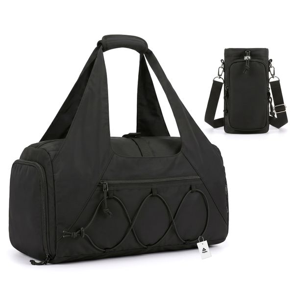 Topika Gym Bag With Shoe Compartment,Water Bottle Pouch,Multiple storage