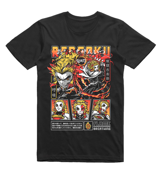 Demon Slayer : Kyojuro Rengoku Vintage Manga Panel T-Shirt