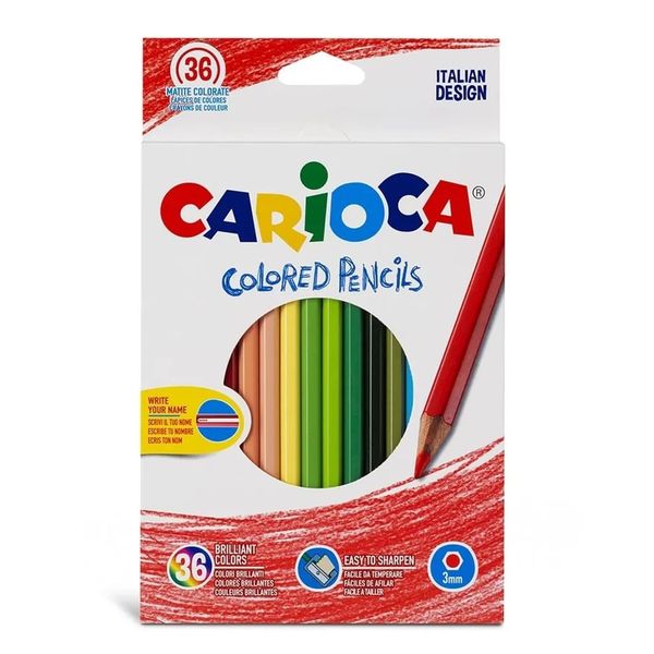 Carioca Colour Pencil Crayons Set of 36