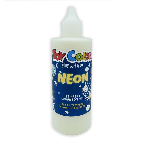Toy Color - Glow-in-the-Dark Superwashable Tempera Paint for Kids - 100ml