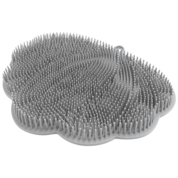 Wall-Mounted Hands-Free Back&amp;Foot Scrubber with Suction Cups -grey