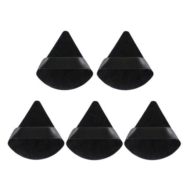5-Pack Triangle Powder Puff Makeup Songes