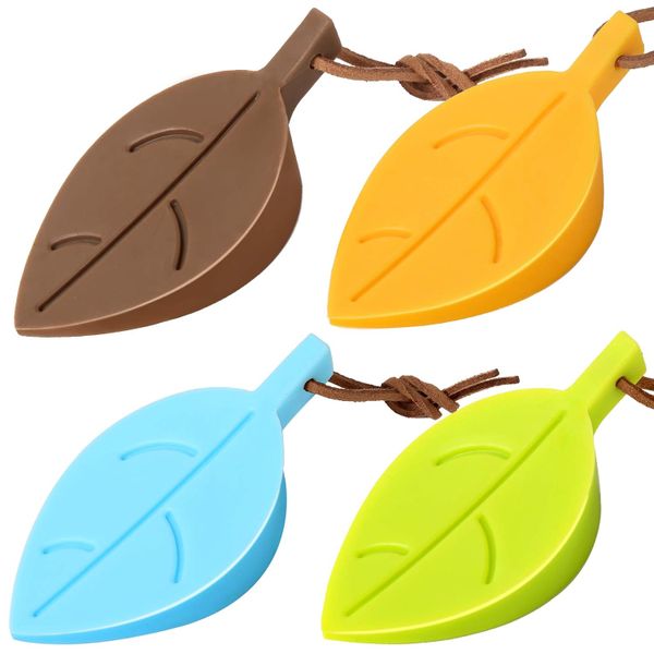 Door Stoppers, 4 Pack Silicone Door Stops, Wedge Finger Protector