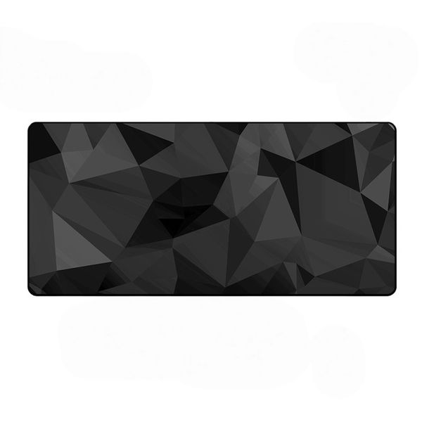 Black Rubber Desk Mat and Mouse Pad 90x40cm