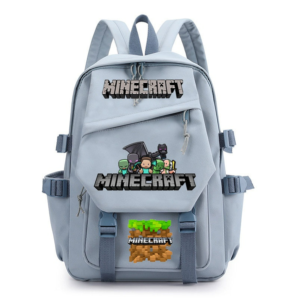 Children Schoolbag Minecraft Game Merchandise Canvas Shoulderbag