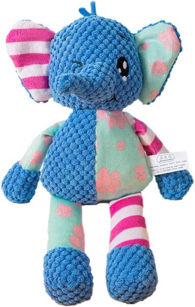 Elephant Plush Squeaky Dog Chew Toy