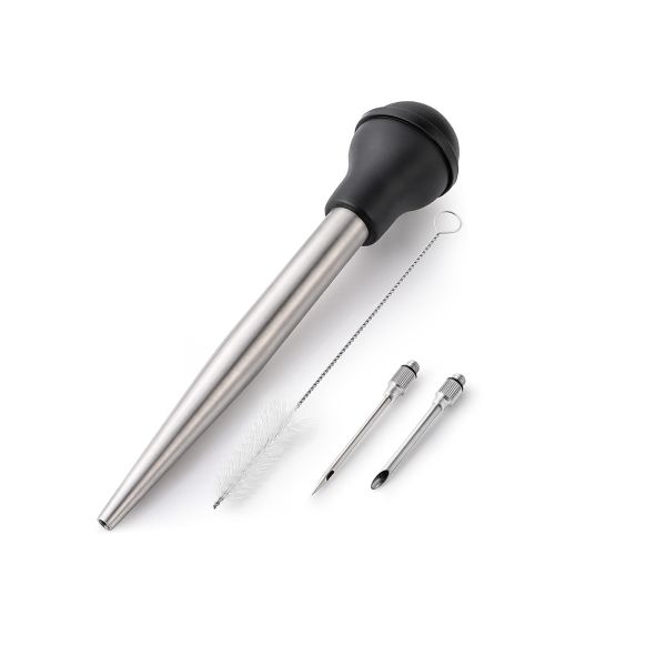 4Piece Stainless Steel Turkey Baster for Cooking Kitchen Turkey Baster Set