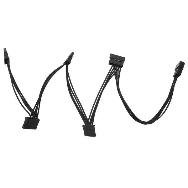 4Pin Ide 1 To 5 Sata 15Pin Hard Drive Power Supply Splitter Cable