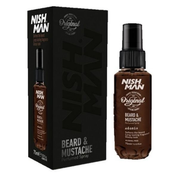 Nishman Beard &amp; Mustache Perfumed Spray - 75ml