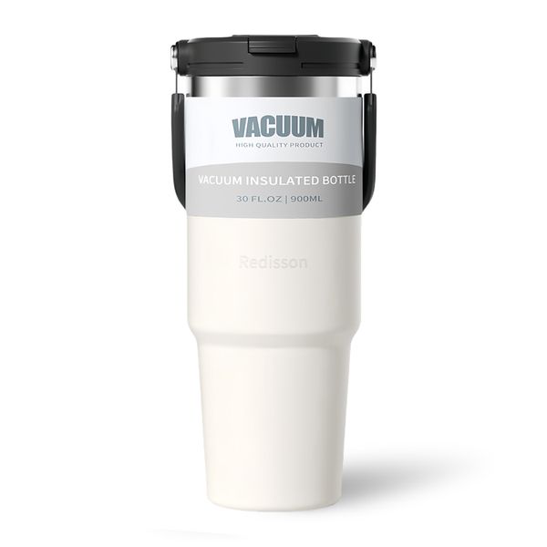 Redisson 30oz Tumbler with Handle Straw Lid, Stainless Steel Travel Mug
