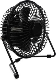 Portable USB Mini Desk Fan with LED Clock and Temperature Display ...