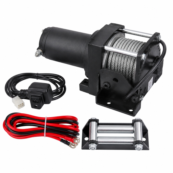 Electric Winch 3500lb 12V Dc with Wire Rope Spool Drum