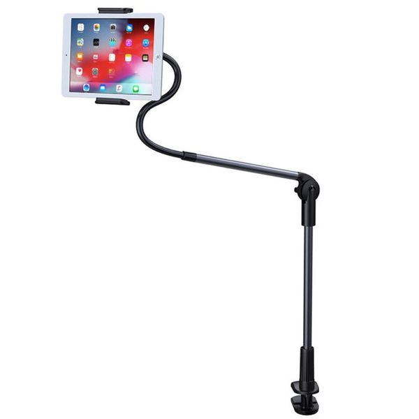 DW Lazy Bracket Tablet Holder Gooseneck Stand Desk Mount Tablet 4.6"-11