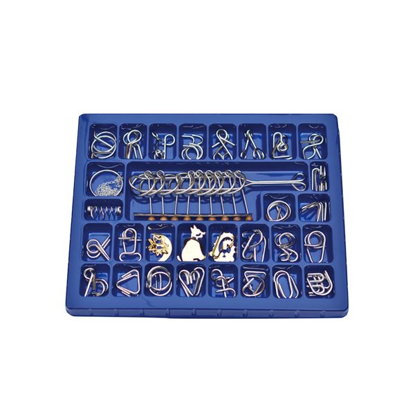 30 Pieces 3D Metal Puzzles Ring Puzzle Wire Brian Teaser