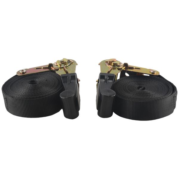 2 Pack 20 FT Ratchet Tie Downs 6M X25mm Endless for Motorcycles,Car