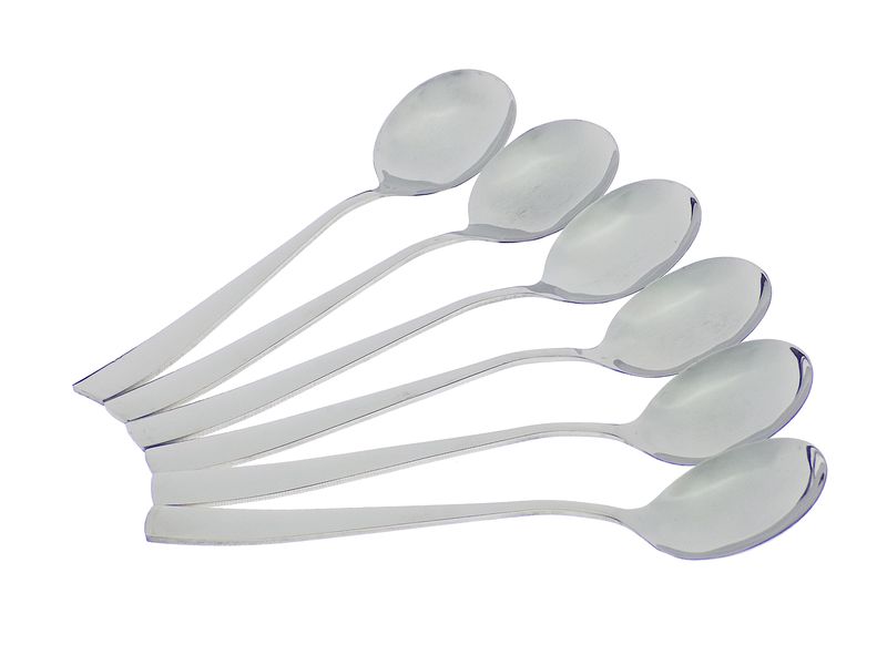 Elegant 6 Pieces Soup Spoons 19cm Long