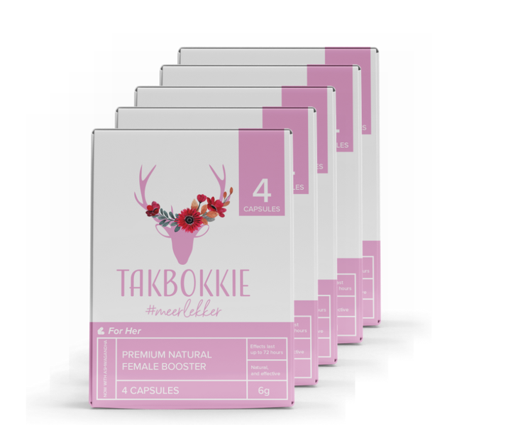 Takbokkie #meerlekker | Premium Natural Female Booster (20 Caps 5 x 4 pack)