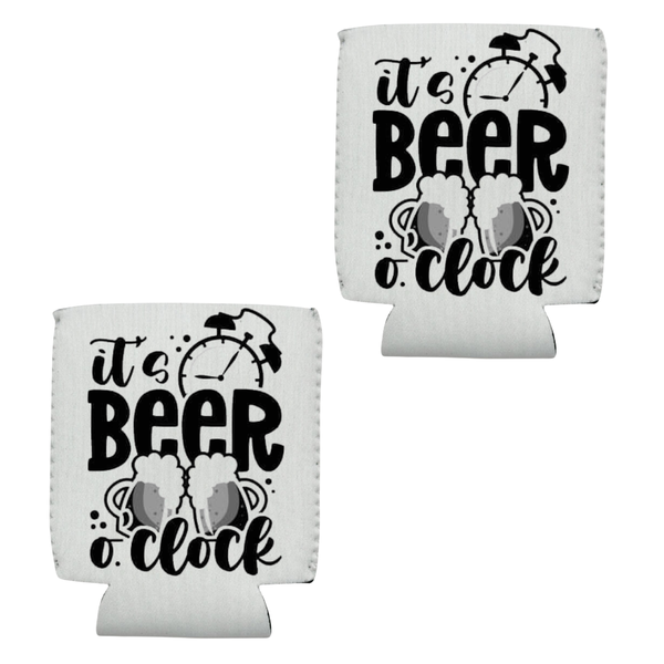 Its beer o clock Printed Can Holder