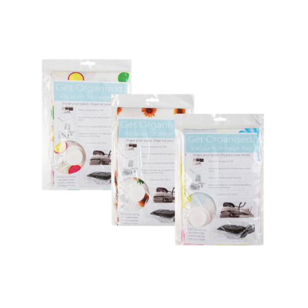 Get Organised Homeware- Assorted Illustrated Vacuum Storage Bags