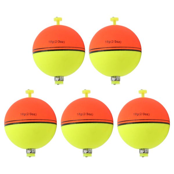 5 Pieces Round EVA Foam Drift Floats 18 Grams