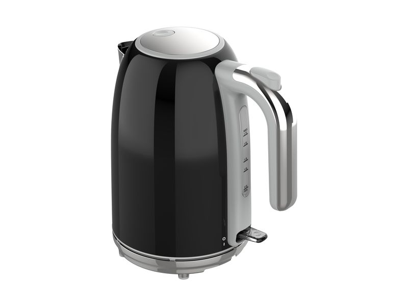 Swan Retro Black Stainless Steel 1,7 Litre Cordless Kettle