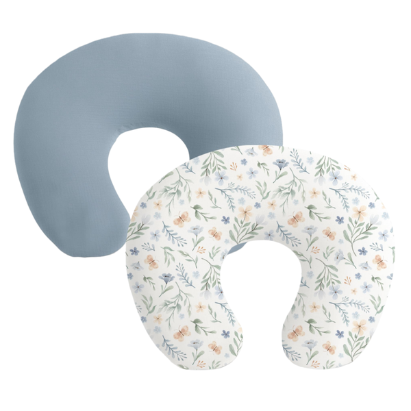 Muslin Nursing Pillow Covers, Soft Cute Designs For Babies, 2 Pack