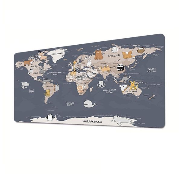World Map Mousepad Extended Laptop Keyboard Mat Gaming Mouse Pad Mouse Mat