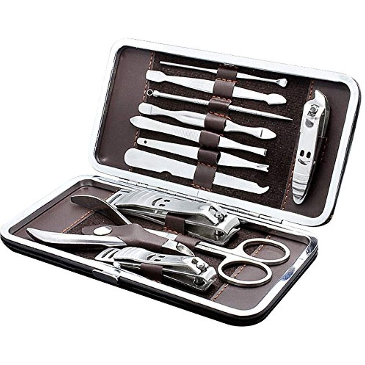 Premium Manicure Pedicure Set Nail Clippers Kit 12 Piece Stainless Steel Shop Today Get It