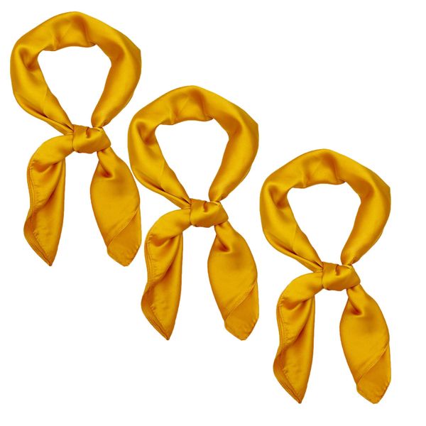 3PCS Elegant Square Silk Scarf, Soft Headscarf, Ideal Gift for Ladies