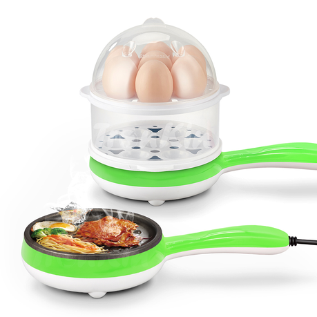 Electric Multi Function Egg Boiler With Non Sticky Frying Pan By