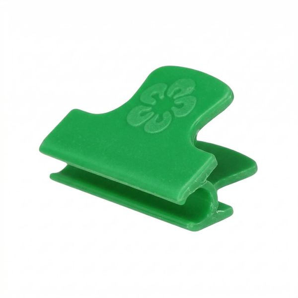 100-Pack 6mm Greenhouse Film &amp; Plant Support Clips - Green