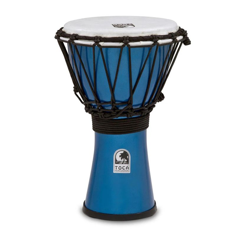 Toca Freestyle Colorsound 7" Synthetic Djembe - Metallic Blue