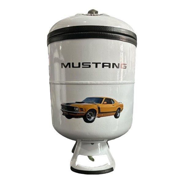 Mustang Designed Cooler Box With Built-In Tap - 10l - White