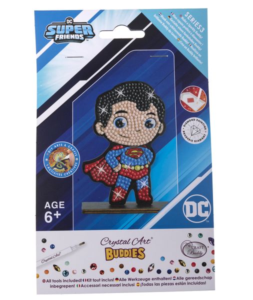 Superman - DIY Crystal Diamond Art Figurine Craft Kit Set
