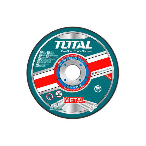 Total Tools Abrasive Metal Grinding Disc 115mm x 6.0mm (5-Pack)