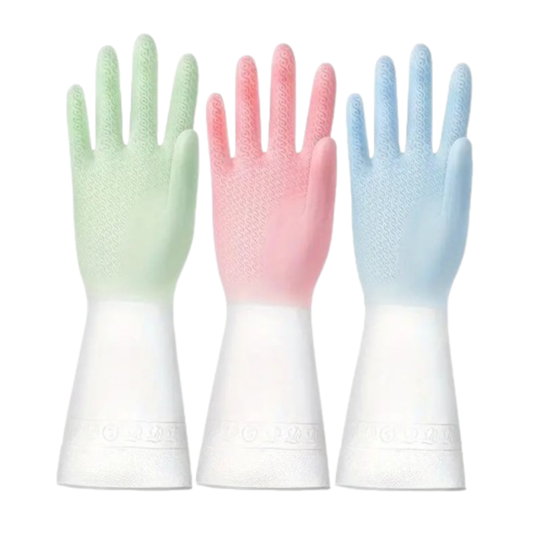 3 Pairs of Multi-Purpose Household Cleaning Gloves