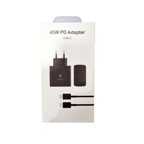 Super Fast 45W PD Power Adapter Charger With Type-C to Type -C