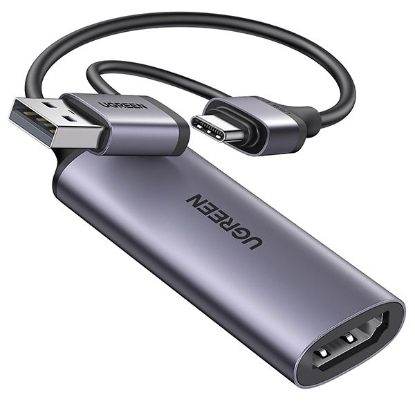 UGreen 25854 HDMI 4K@30Hz To USBC + USB2.0 Video Capture Adapter-GY