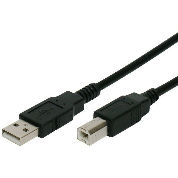 USB 2.0 Printer Cable - Type USB - High-Speed Print &amp; Scanner Cable - Black