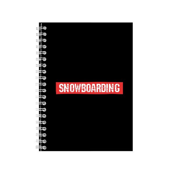 Happy Snowboarding Year Notebook Festive Gift Idea A4 Notepad 135