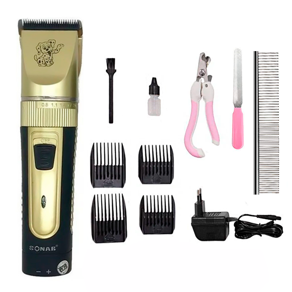 Sonar Rechargeable Cordless Pet Clipper Kit - Gold
