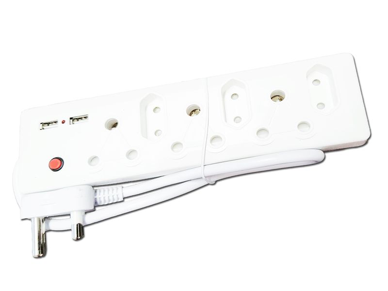 Everlotus Multiplug 6 way, USB x 2 (RN-06 USB)