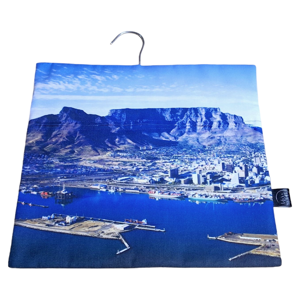 Laundry Peg Bag - Capetown Dock View with Table Mountain in Background