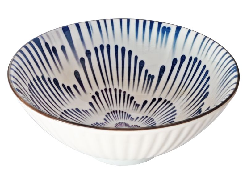 Bowl Blue &amp; White Flares