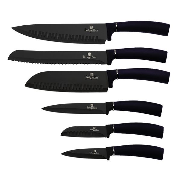 Berlinger Haus 6-Piece Titanium Coating Knife Set - Purple Eclipse