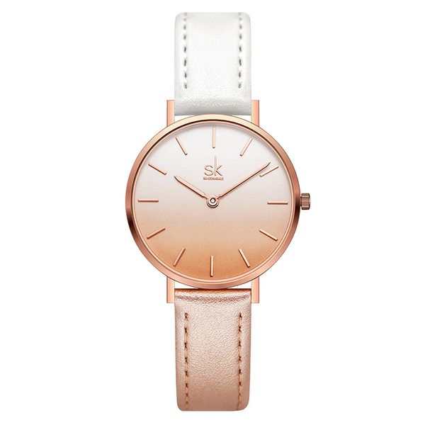 Ultra Thin Minimalist Women Watch Simple Two Hands Ladies Dress Watch